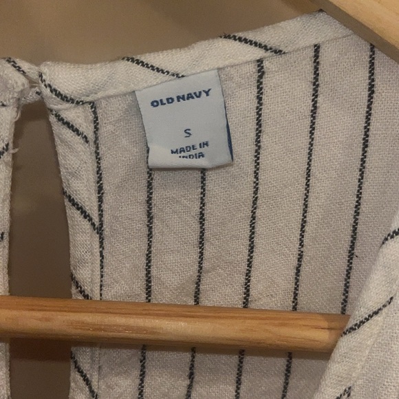 Old Navy boho styled pin striped jumper with embroidery size Small - Picture 5 of 9